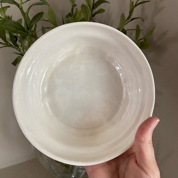 Vintage USA Rare Unique Pottery Covered Dish Leaf Design Gold Trim - Picture 10 of 16